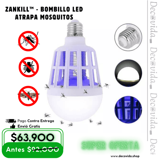 ZanKill™ - Bombillo LED Atrapa Mosquitos